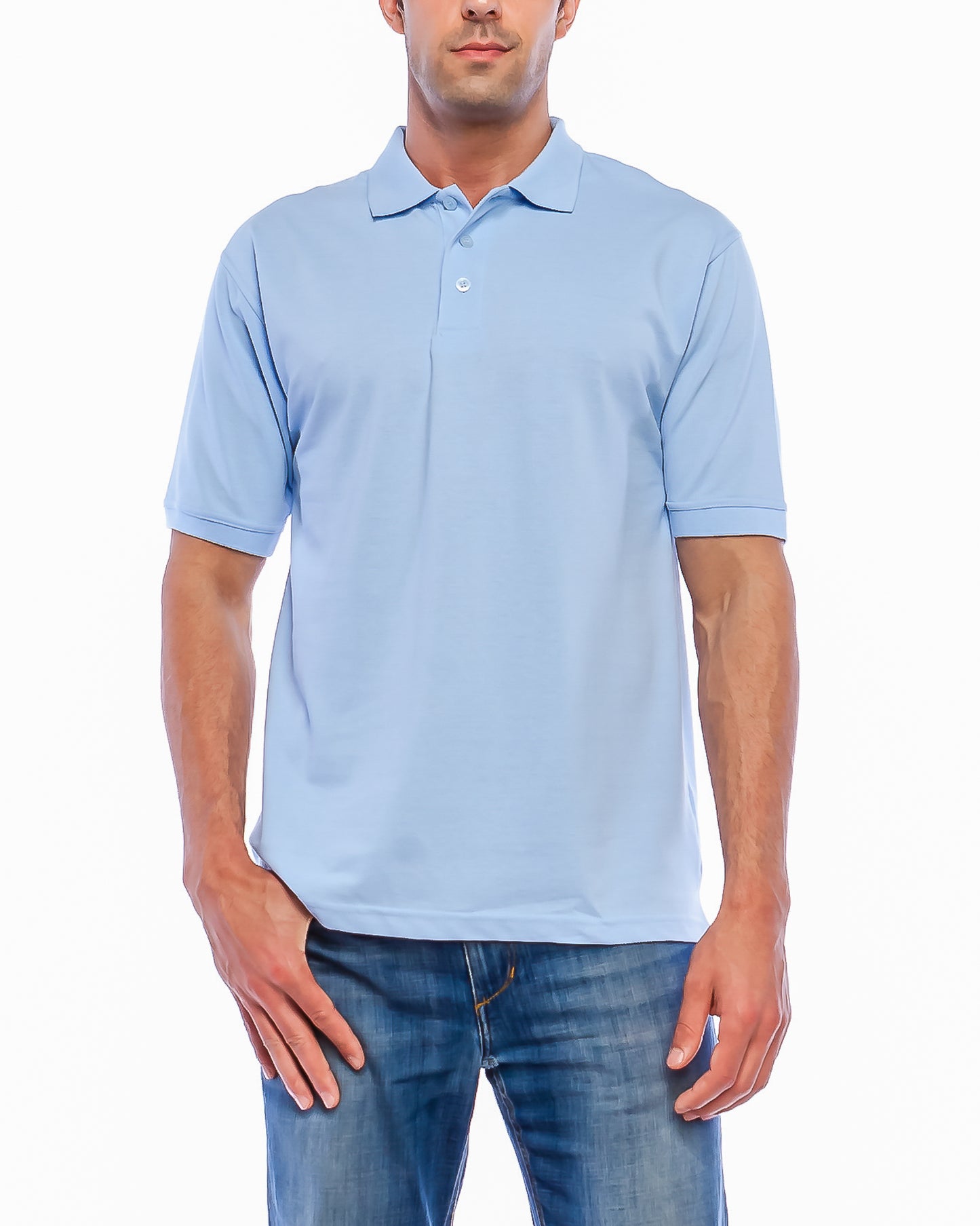 ALL POLO | Classic Pique Polo Shirt - Premium Cotton Blend Short Sleeve Polo