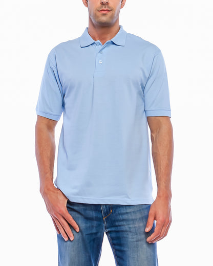 ALL POLO | Classic Pique Polo Shirt - Premium Cotton Blend Short Sleeve Polo