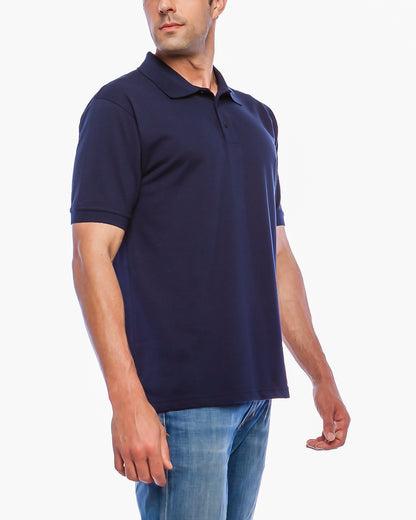 ALL POLO | Classic Pique Polo Shirt - Premium Cotton Blend Short Sleeve Polo