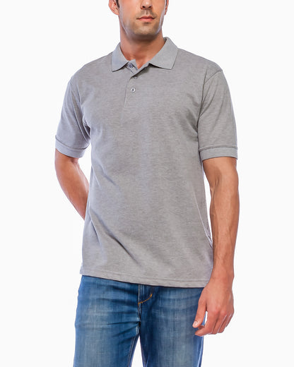 ALL POLO | Classic Pique Polo Shirt - Premium Cotton Blend Short Sleeve Polo