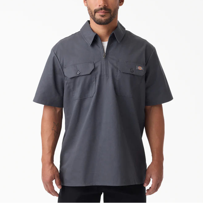 DICKIES | 1/4 Zip Work Shirt