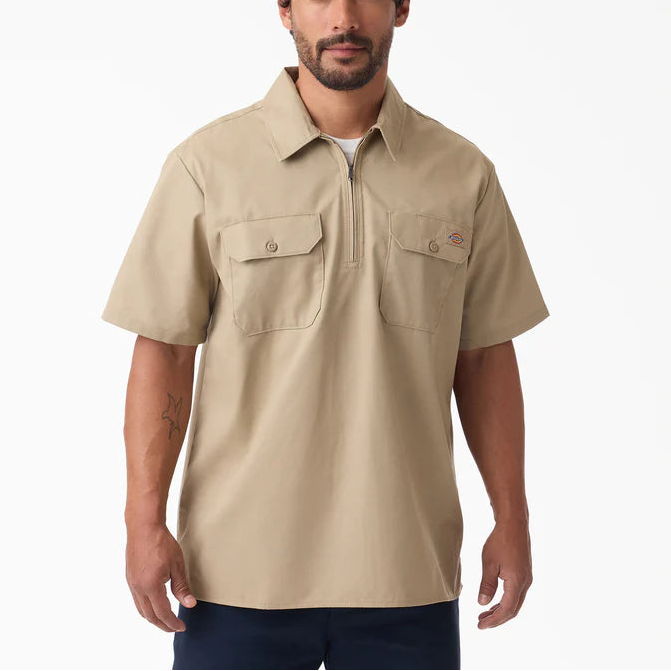 DICKIES | 1/4 Zip Work Shirt