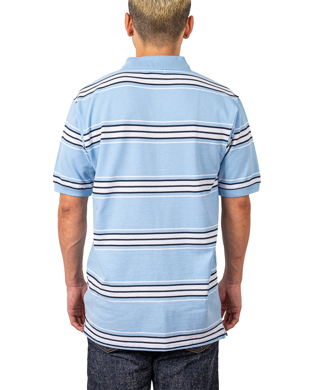 ALL POLO | Classic Striped Polo Shirt - Premium Cotton Blend Short Sleeve Polo